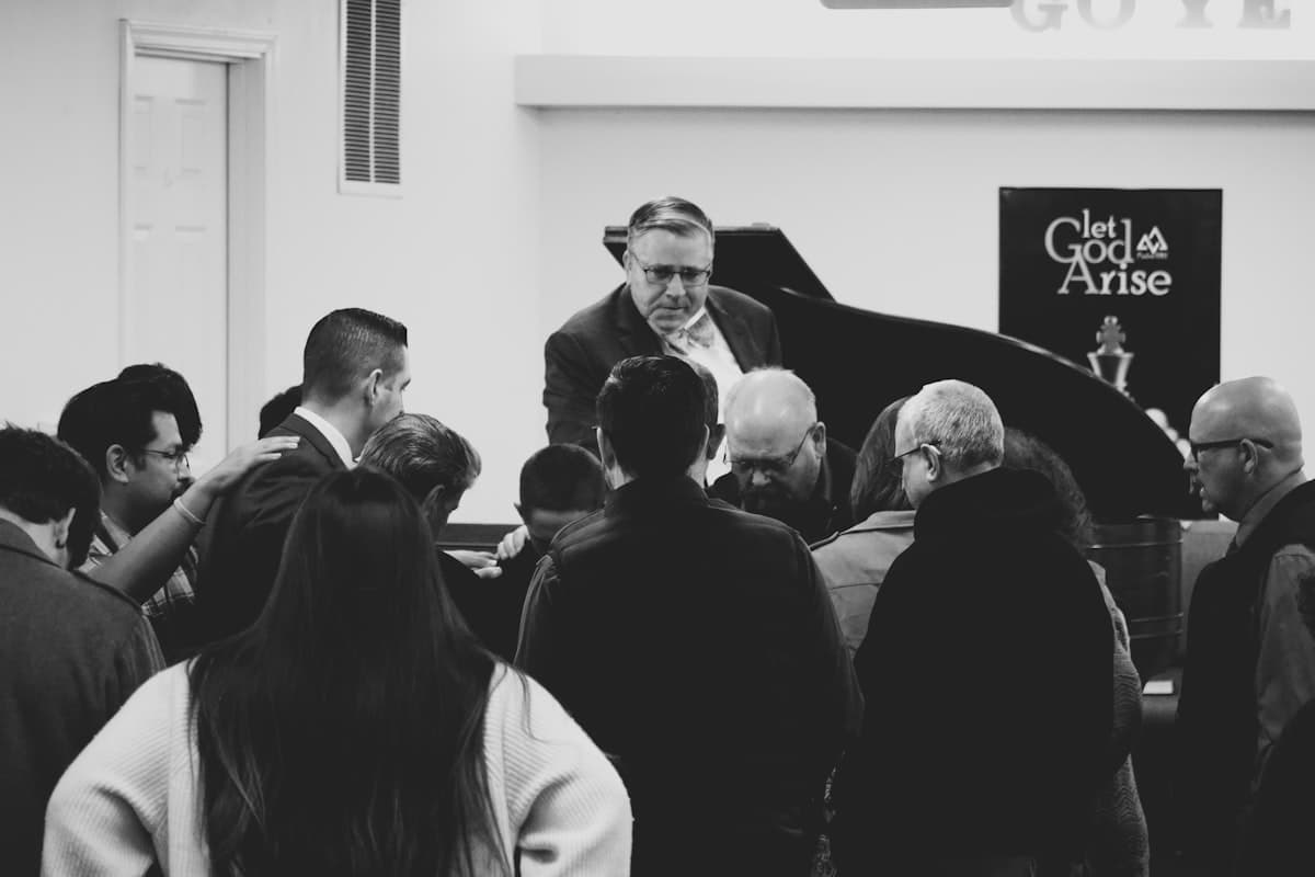 Church members in fellowship together